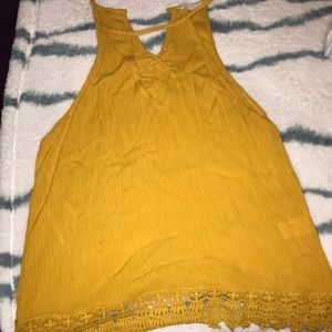 Cute mustard halter top from Agaci